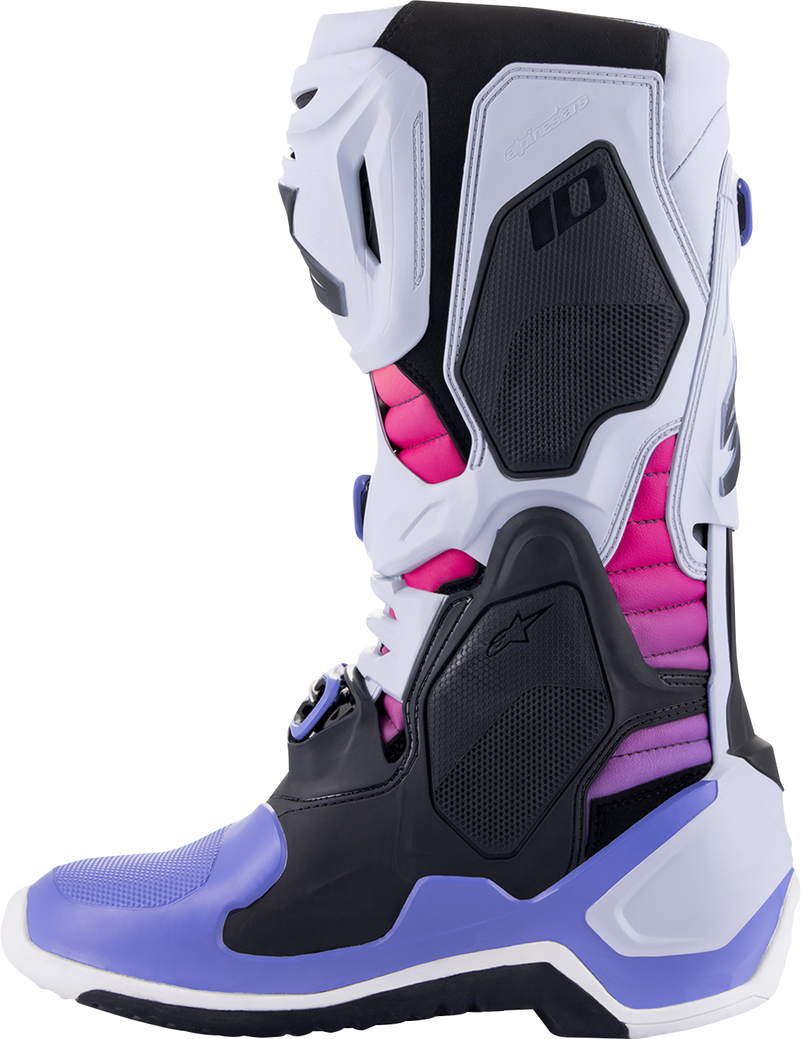 ALPINESTARS Limited Edition Daytona '23 Tech 10 Boots - Gray/Pink/Purple - US 9 2010020-9243-9