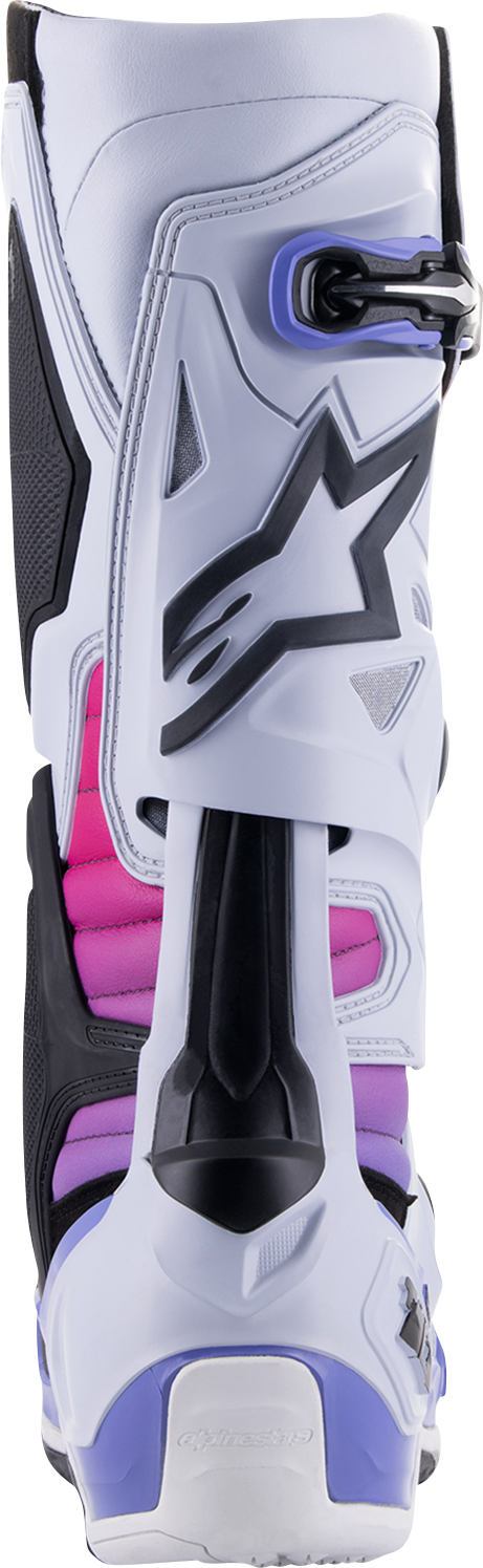 ALPINESTARS Limited Edition Daytona '23 Tech 10 Boots - Gray/Pink/Purple - US 9 2010020-9243-9