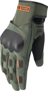 THOR Range Gloves - Army/Orange - Large 3330-7617