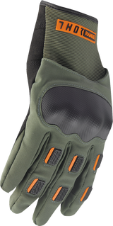 THOR Range Gloves - Army/Orange - Medium 3330-7616