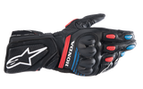 ALPINESTARS Honda SP-8 V3 Gloves - Black/Bright Red/Blue - Medium 3558423-1317-M