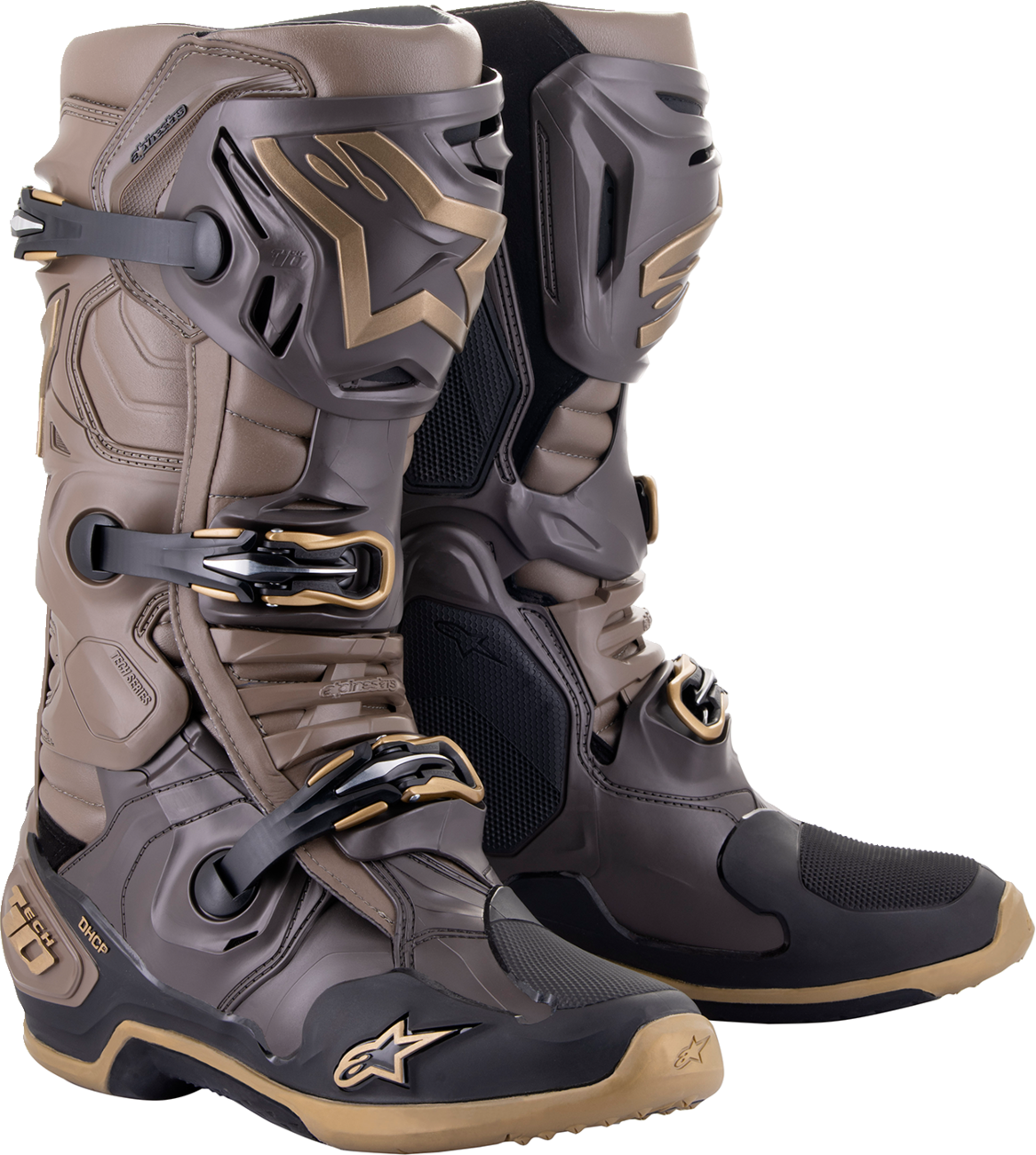 ALPINESTARS Limited Edition Squad '23 Tech 10 Boots - Brown/Gold - US 10 2010020-839-10