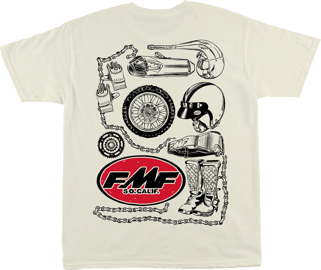 FMF Collector T-Shirt - Natural - 2XL FA23118906NAT2X