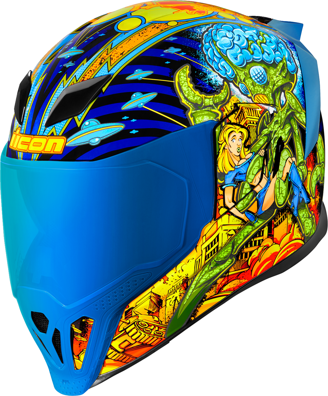 ICON Airflite Helmet - Bugoid Blitz - Blue - XL 0101-15550