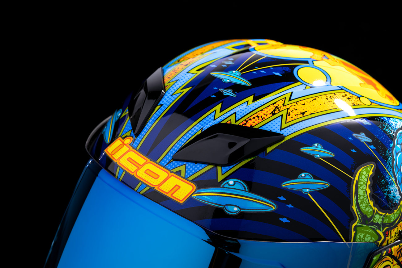 ICON Airflite Helmet - Bugoid Blitz - Blue