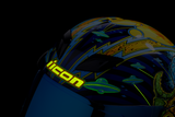 ICON Airflite Helmet - Bugoid Blitz - Blue - Large 0101-15549