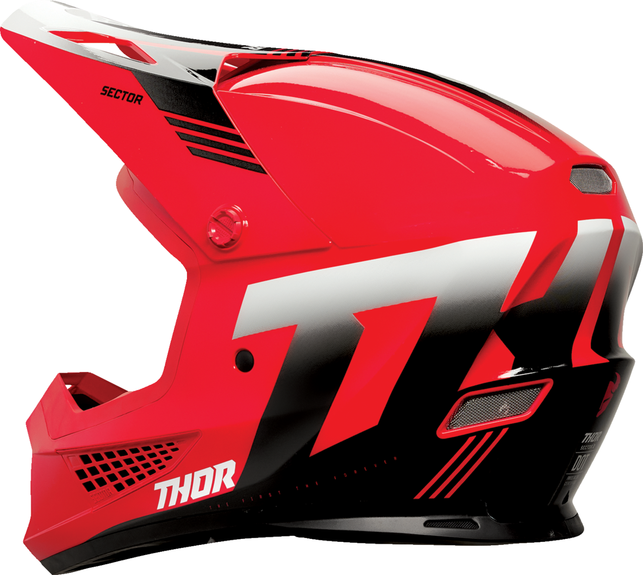 THOR Sector 2 Helmet - Carve - Red/White - Large 0110-8108