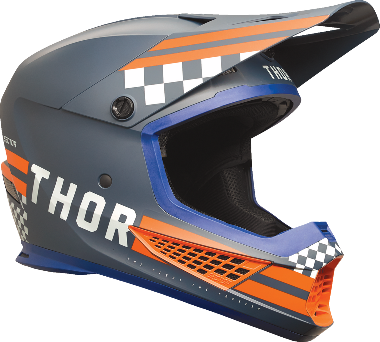 THOR Sector 2 Helmet Combat Midnight Orange Large 0110 8140