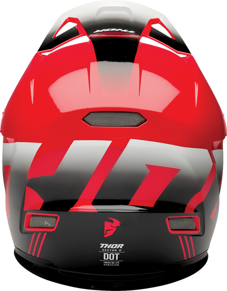 THOR Sector 2 Helmet - Carve - Red/White - Medium 0110-8107