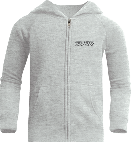 THOR Youth Aerosol Zip-Up Fleece Sweatshirt - Nickel - Medium 3052-0686