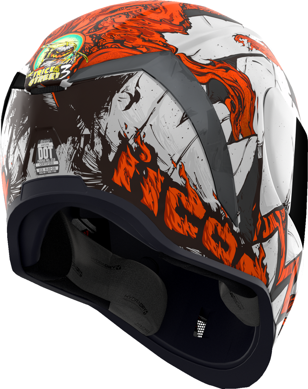 icon airmada helmet white ICON Airform Helmet - Trick or Street 3 - White