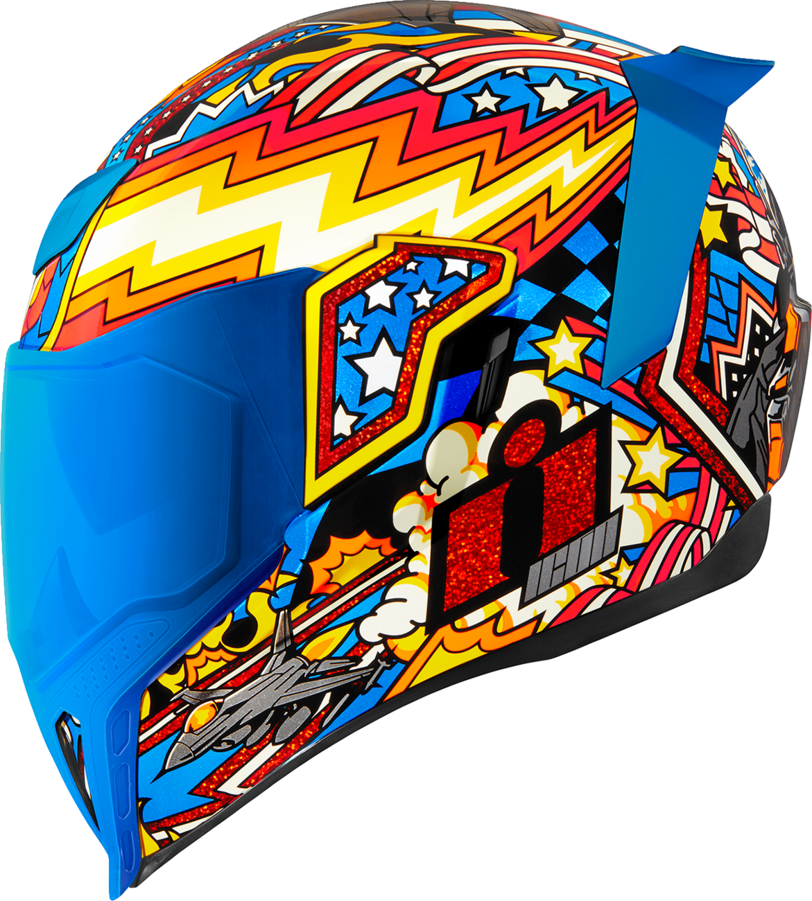 ICON Airflite Helmet - Fly Boy - Blue - Large 0101-16013