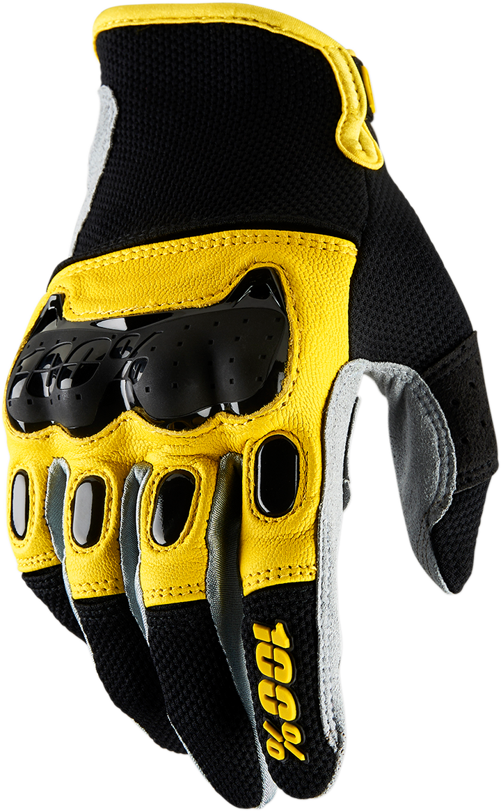 Derestricted Gloves - Black/Yellow - Small