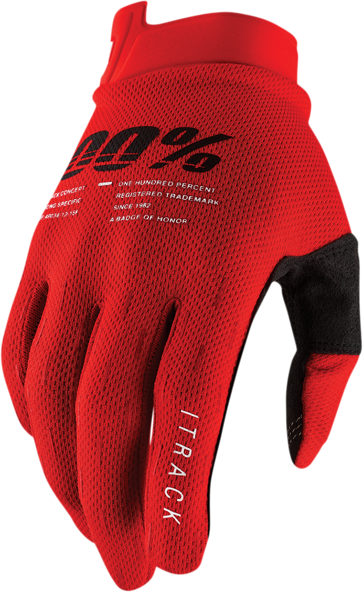 iTrack Gloves - Red - Large