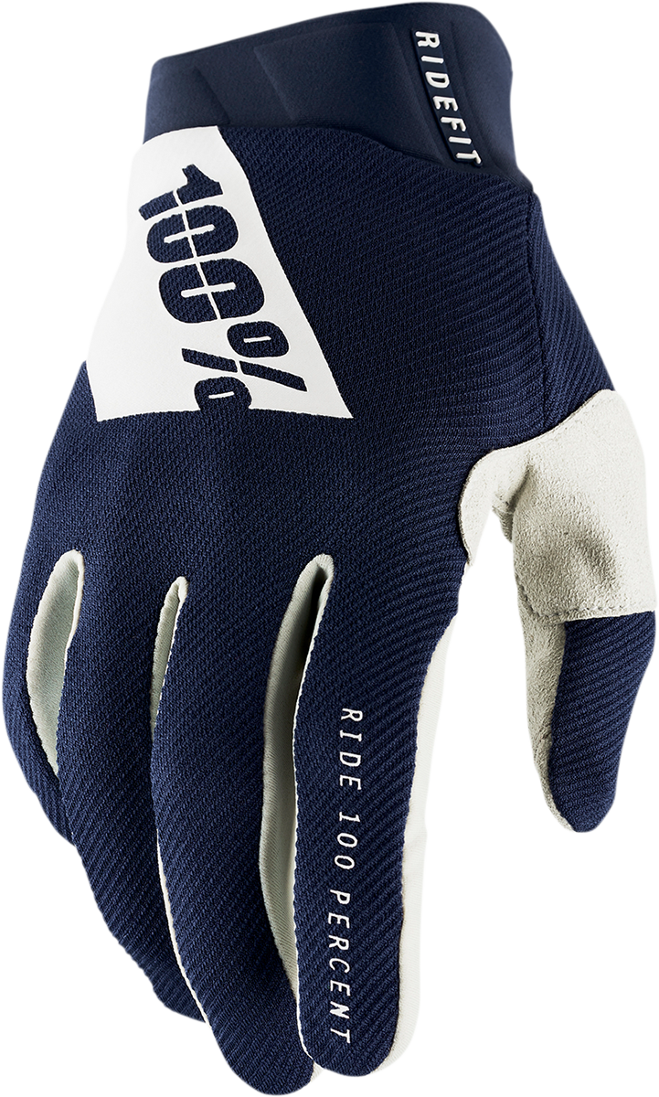 Ridefit Gloves - Navy/White - Medium
