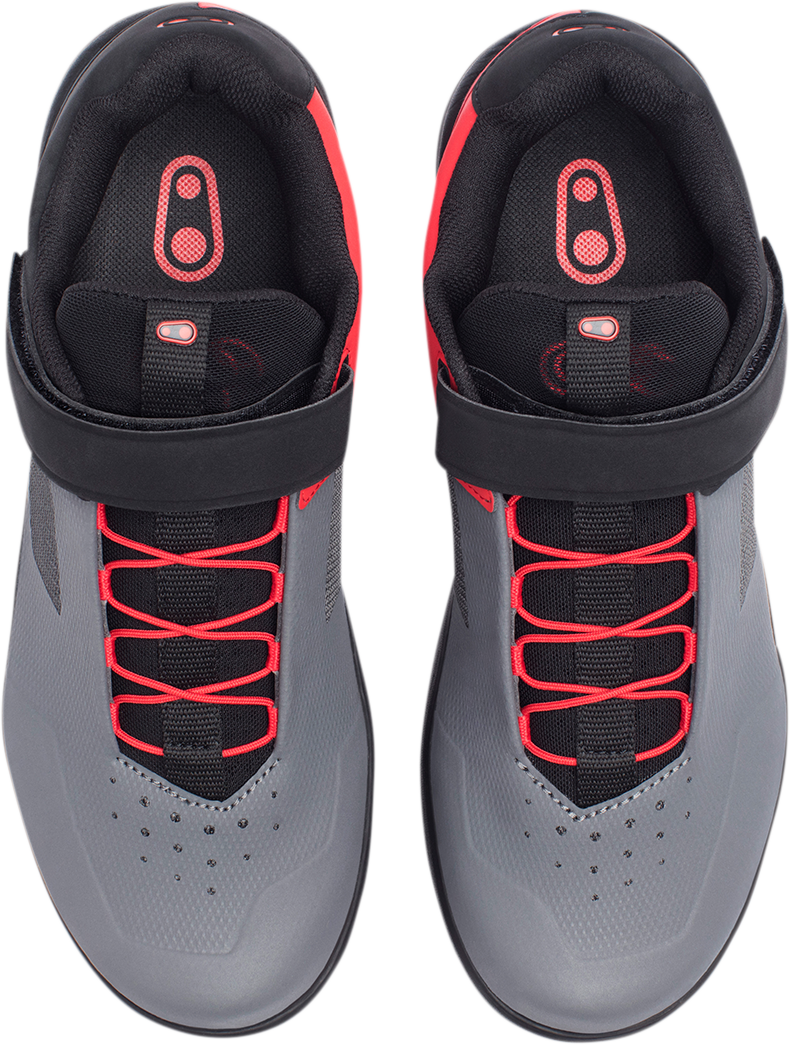Stamp Speedlace Shoes - Gray/Red - US 6.5