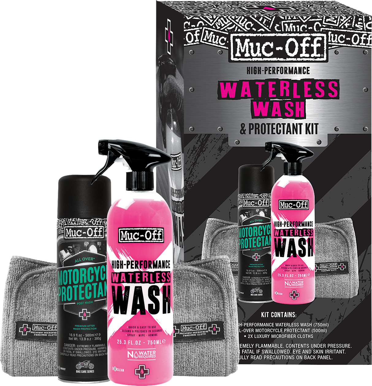 Motorcycle Waterless Wash & Protectant Kit