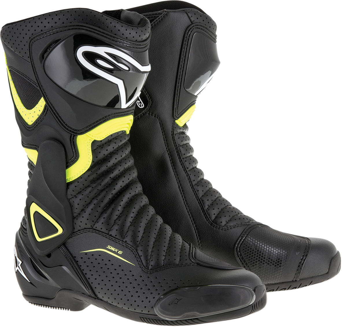Alpinestars SMX-6 V2 バイクブーツ 40 ALPINESTARS SMX-6 v2 Vented Boots - Black/Yellow - US 6.5 / EU 40