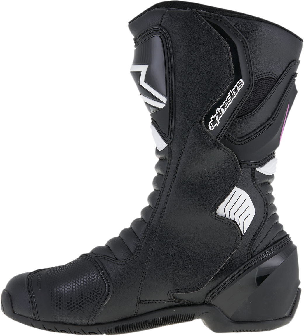 ALPINESTARS Stella SMX-6 v2 Drystar Boots - Black/White/Pink - US 5.5 / EU 36 2243117-1239-36