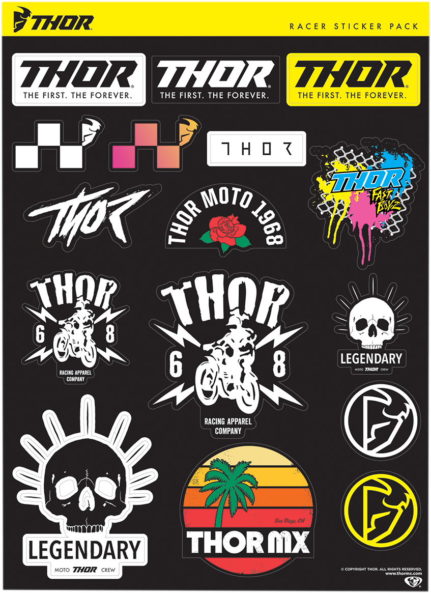 THOR Decal Sheet - Race 4320-2181 – Electrek Moto