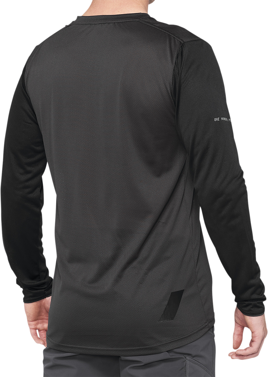 Ridecamp Jersey - Long-Sleeve - Black/Charcoal - Large – Electrek Moto